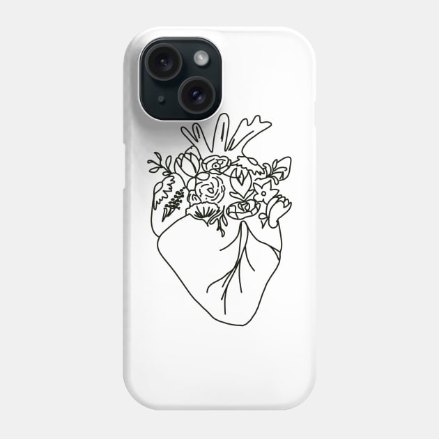 medical heart/anatomy/doctor/flowers/surgeon/ Phone Case by emmamarlene