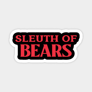 Sleuth of Bears Animal Collective Nouns Magnet