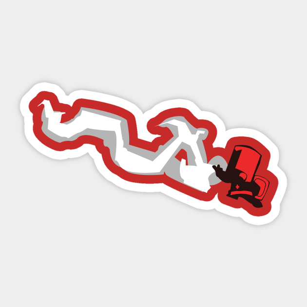 Red Knight Sunset Shores - Castle Crashers - Sticker | TeePublic