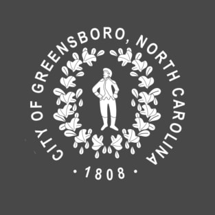 City of Greensboro White logo T-Shirt