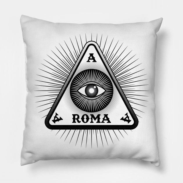 Roma talisman Pillow by nelsoncancio