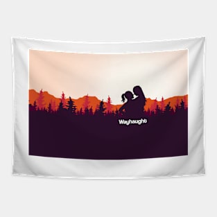 WayHaught Forest Sunset Silhouette - Wynonna Earp Tapestry