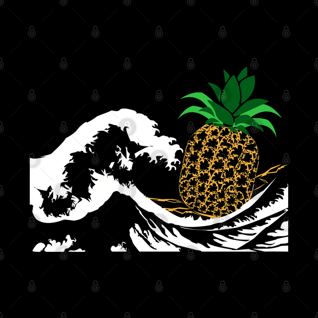 Pineapple at Sea Wave by HCreatives