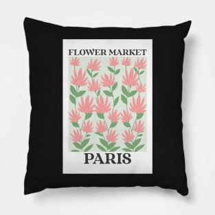 Paris Botanical Flower Market Pillow