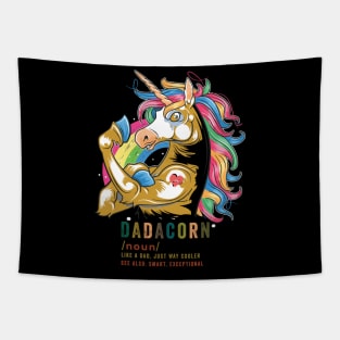 DadaCorn Like A Dad Unicorn Father's Day Tapestry