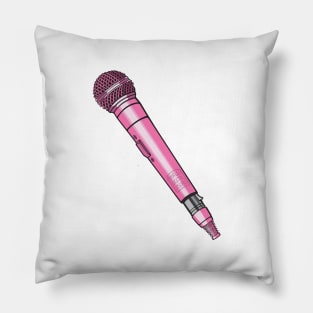 Microphone (Cyclamen Pink Colorway) Analog / Music Pillow