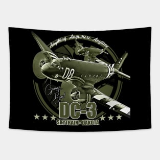 DC3 C47 Dakota Military Transport Aircraft Tapestry