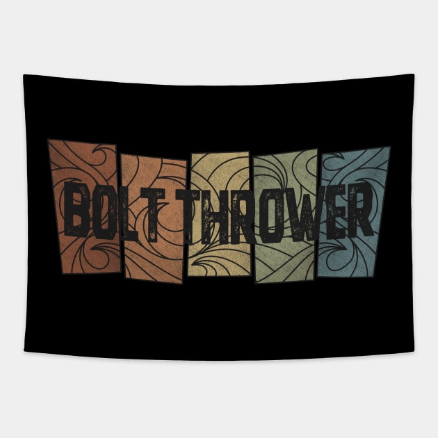 Bolt Thrower - Retro Pattern Tapestry by besomethingelse