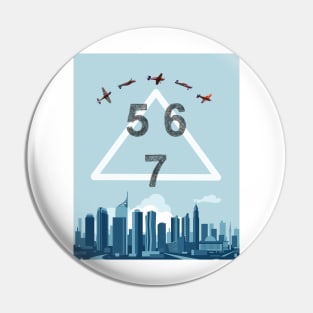 City Blue Pin