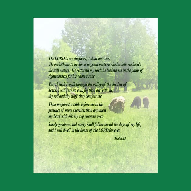 Inspirational - Psalm 23 The Lord Is My Shepherd by SusanSavad