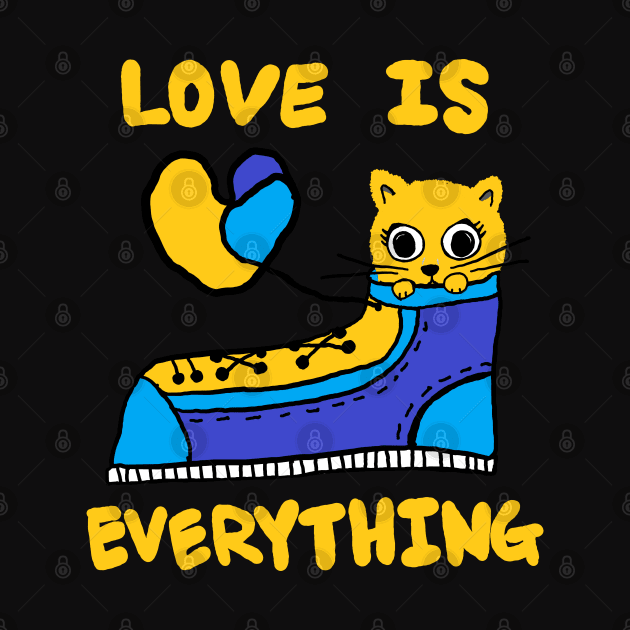 love is everything, lovely cat by zzzozzo