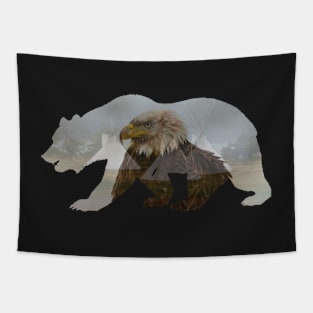 The Grizzly, Eagle and Lodges Tapestry