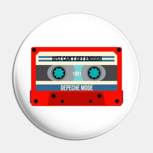 Depeche Mode Classic Cassette Tape Pin