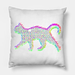 Glitch cat Pillow