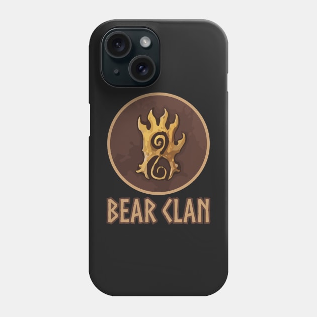 Blood Rage Bear Clan Board Game Graphic - Tabletop Gaming Phone Case by MeepleDesign