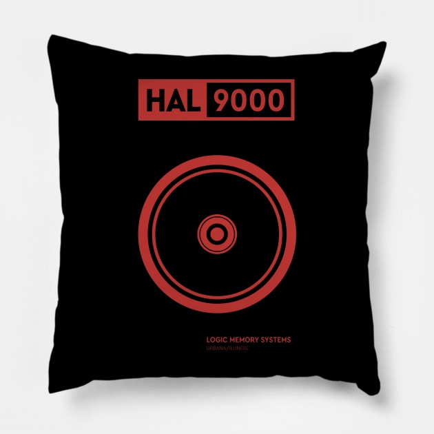 HAL 9000 - 2001 A Space Odyssey v1 Pillow by Hataka