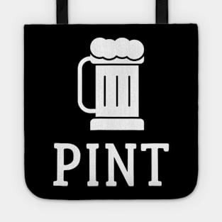 Pint Half Pint Matching Shirts Beer Glass Fathers Day Gift Tote