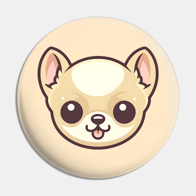 Kawaii Cartoon Chihuahua Pin by Serene Simplicity