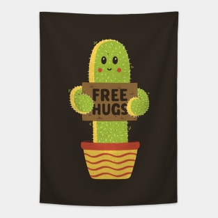 Free Hugs Cactus Tapestry