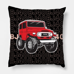 BJ40 Stacked in Red Pillow