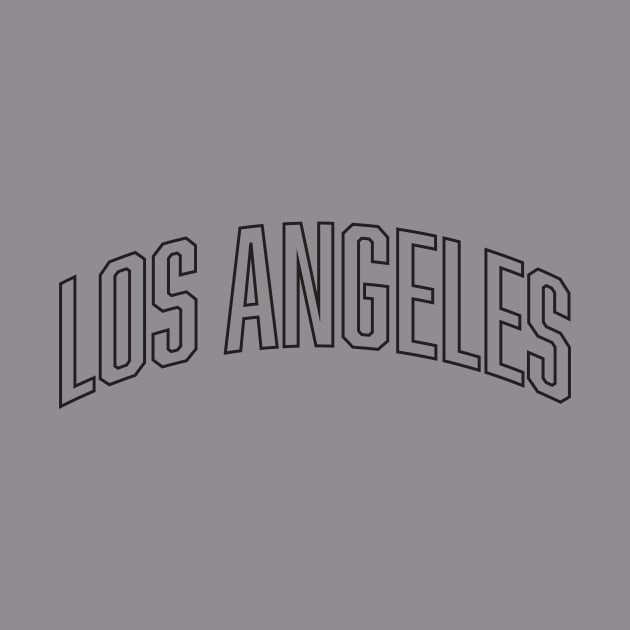 Los Angeles Black Outline by Good Phillings