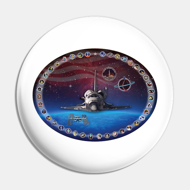 Discovery Commemorative Poster Pin by Spacestuffplus