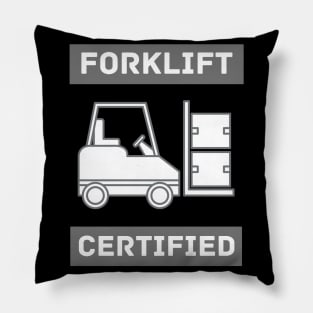 Forklift Certified Meme Pillow