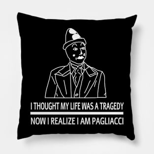 Society the Sad Crying Clown - Light Vesion Pillow