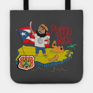 Double Sided Puerto Rican Tourist remake Tote