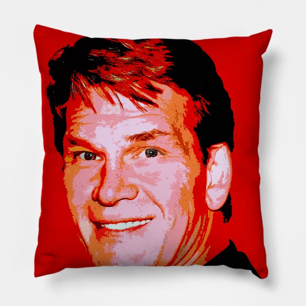 patrick swayze Pillow by oryan80