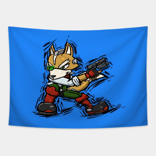 Fox McCloud Tapestry by Hawke525