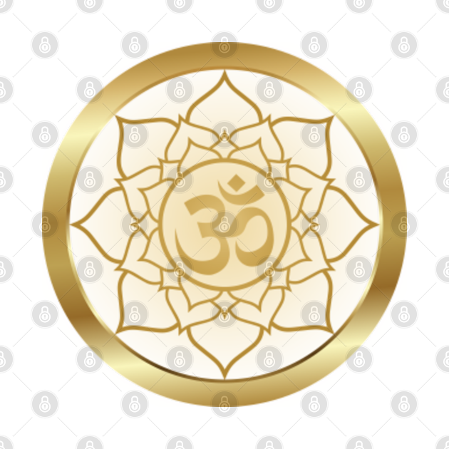 Om symbol gold clearance