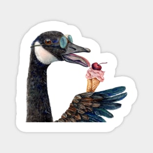 Ice Cream Canada Goose Magnet