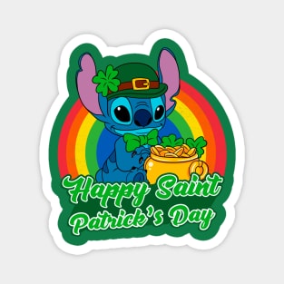 Stitch St. Patrick's Day Magnet