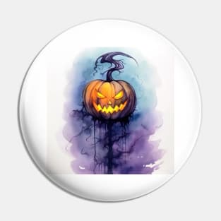 angry pumpkin during halloween Pin