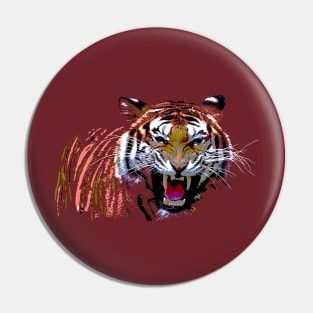 Angry Tiger Pin