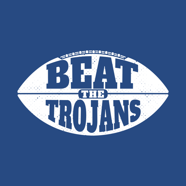 Beat the Trojans // Vintage Football Grunge Gameday by SLAG_Creative