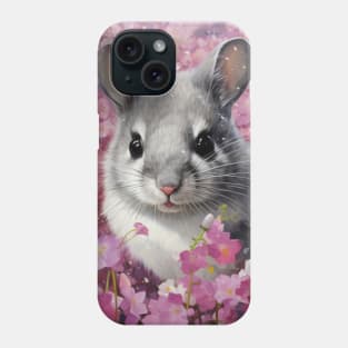 Chinchilla In Flowers Phone Case
