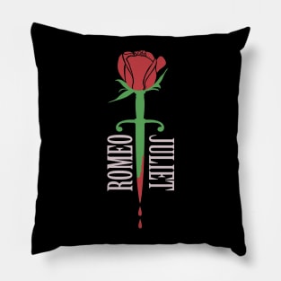 Romeo and Juliet Shakespeare Minimalist Design Pillow