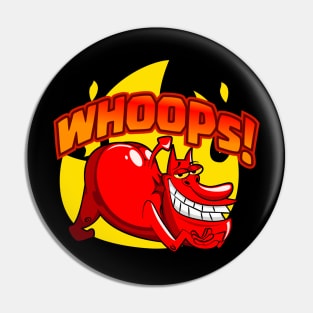 Red whoops! Pin