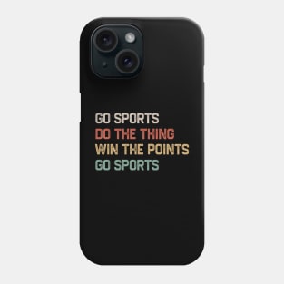 Go Sports Do The Thing Retro Color Phone Case