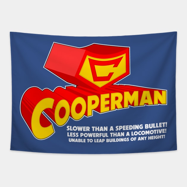 COOPERMAN Tapestry by Aries Custom Graphics