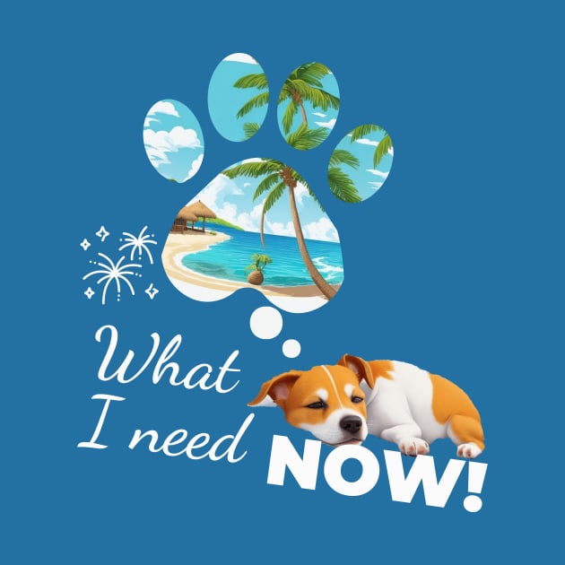 what i need  now- Jack Russell Terrier Dreams of the Beach by Yougeen