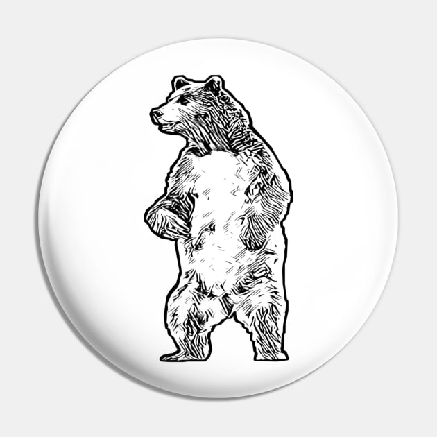 Grizzly Pin by Nimmersatt