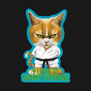 9 lives Cat Sensei T-Shirt