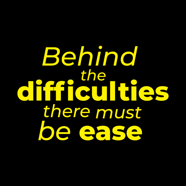 Behind the difficulties there must be ease by LAMUS