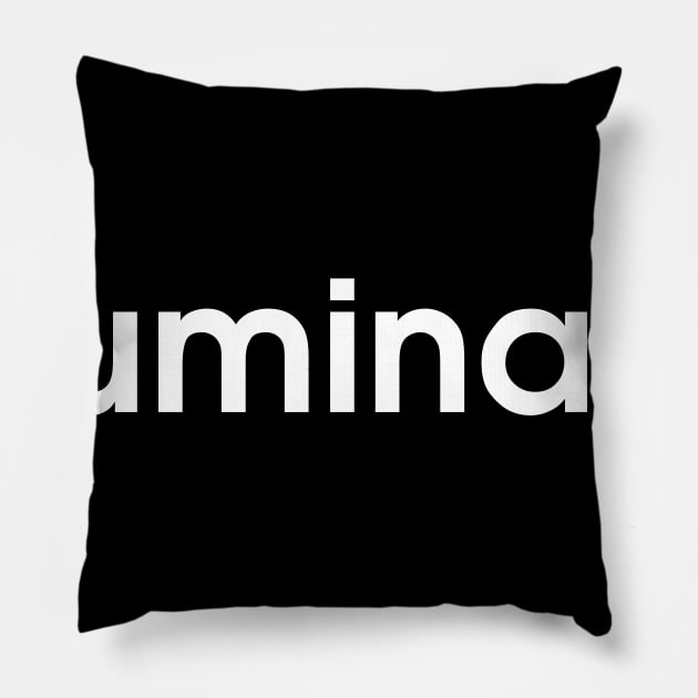 Illuminati Simple Text Design Pillow by amalya