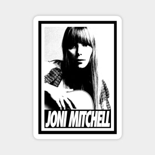 Joni Mitchell - Portrait retro Magnet