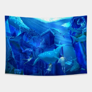 the deep azure Tapestry