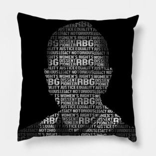 RBG RIP 2020 Ruth Word Design Pillow